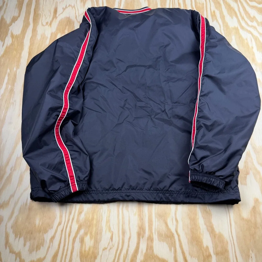 Vintage Texas Tech Red Raiders Windbreaker Pullover Mens Medium Black‎ V-Neck